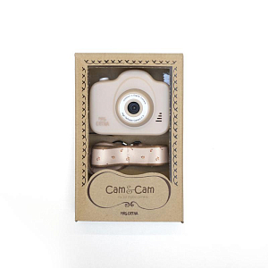 Цифровая камера Mrs. Ertha "Cam Cam Flower Buds Ivory", мириада цветов на кремовом